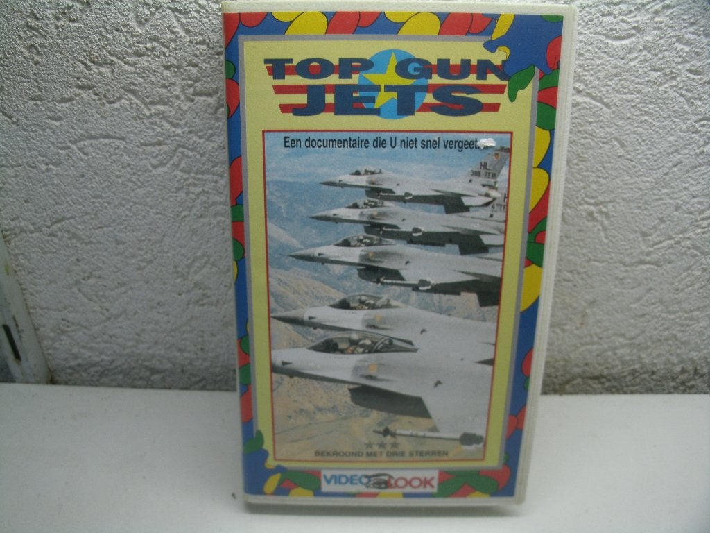 vhs 105b top gun jets, Alle leeftijden, Ophalen of Verzenden, Zo goed als nieuw, Actie en Avontuur