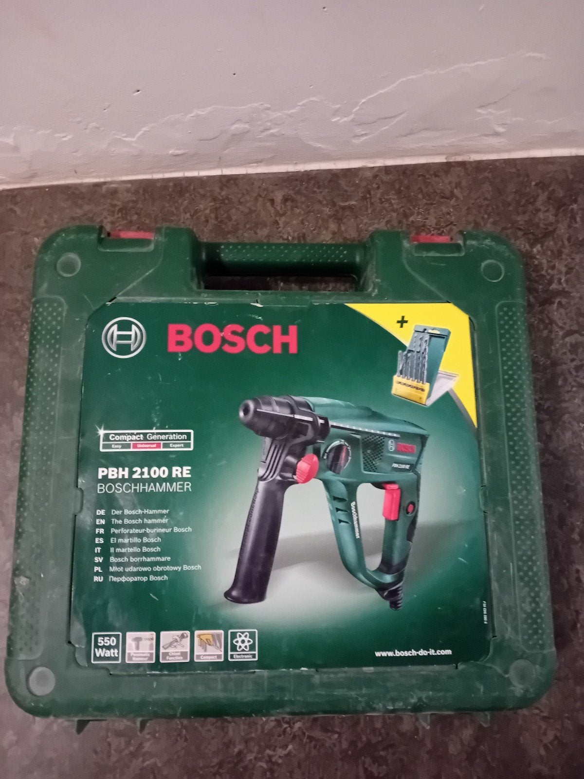 Bosch PBH 2100 RE Boorhamer, Boor- en/of Breekhamer, Ophalen of Verzenden, Zo goed als nieuw, Klopboormechanisme