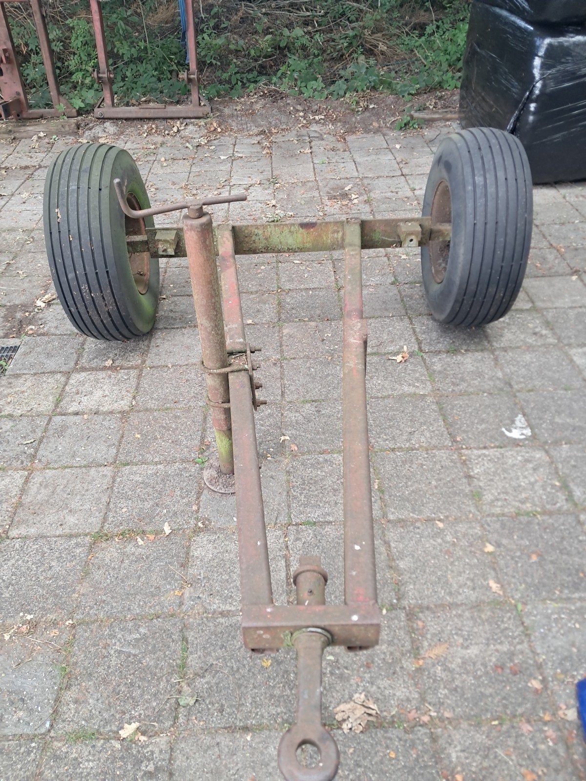 onderstel as, Ophalen, Gebruikt