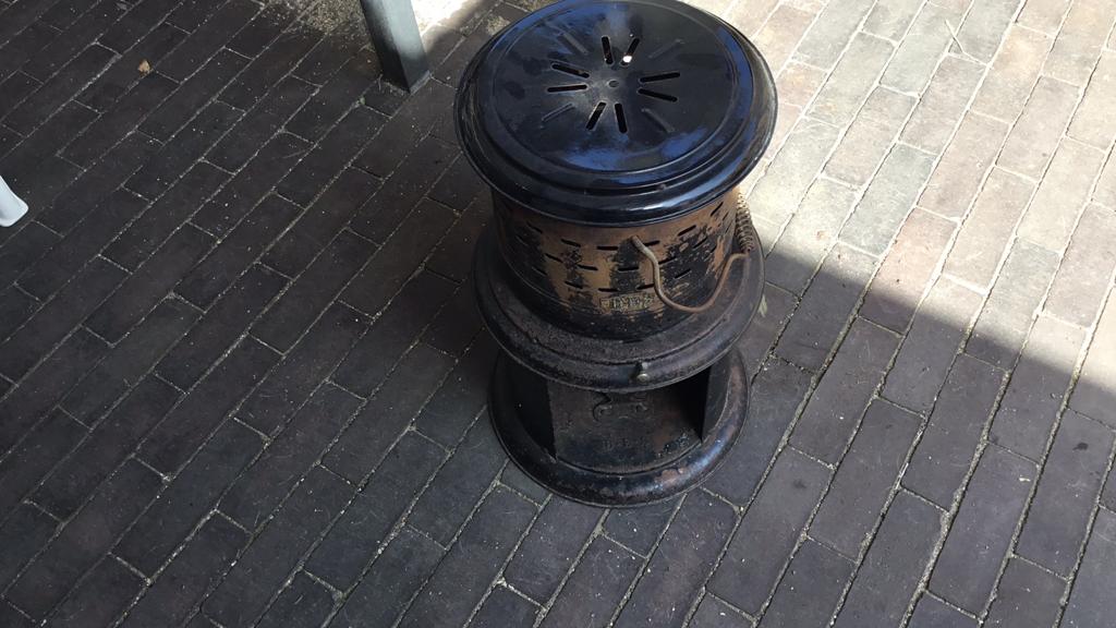 Petroleum kachel stove 1940, Tuin en Terras, Terrasdelen en Vlonders, Ophalen, Zo goed als nieuw, Hout