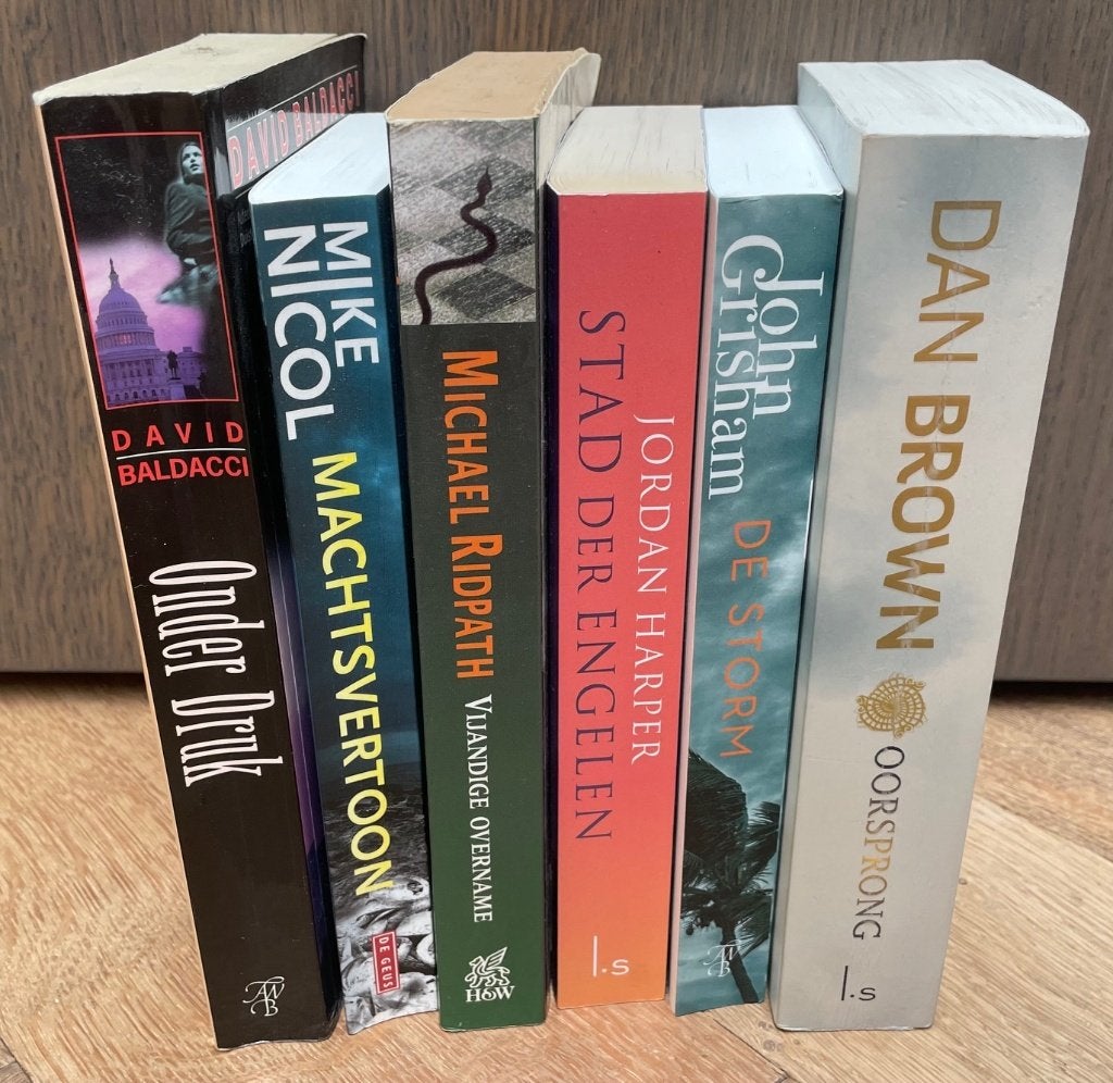 6 thrillers van bekende schrijvers, Ophalen of Verzenden, Gelezen, Diverse auteurs