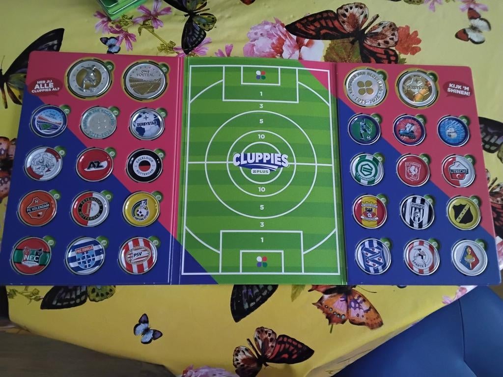 Cluppies Voetbalplaatjes Verzamelalbum met cluppies, Ophalen of Verzenden, Gebruikt, Overige binnenlandse clubs, Poster, Plaatje of Sticker