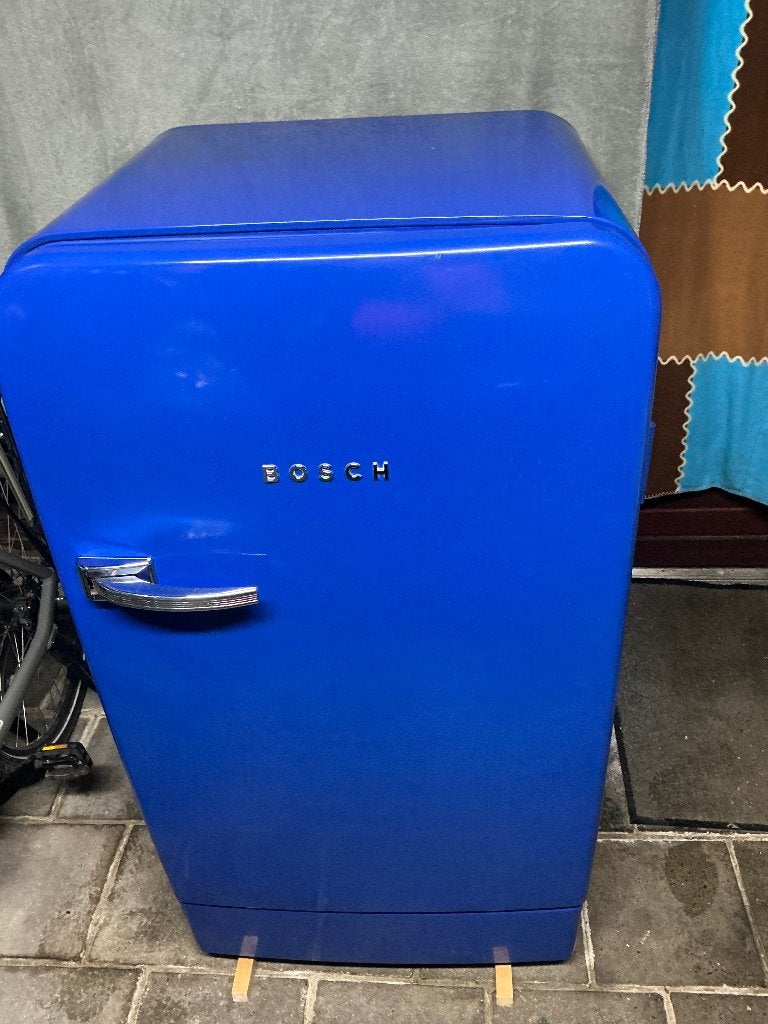 Bosch retro koelkast Witgoed, Ophalen, 150 tot 200 liter, Gebruikt, 120 tot 140 cm