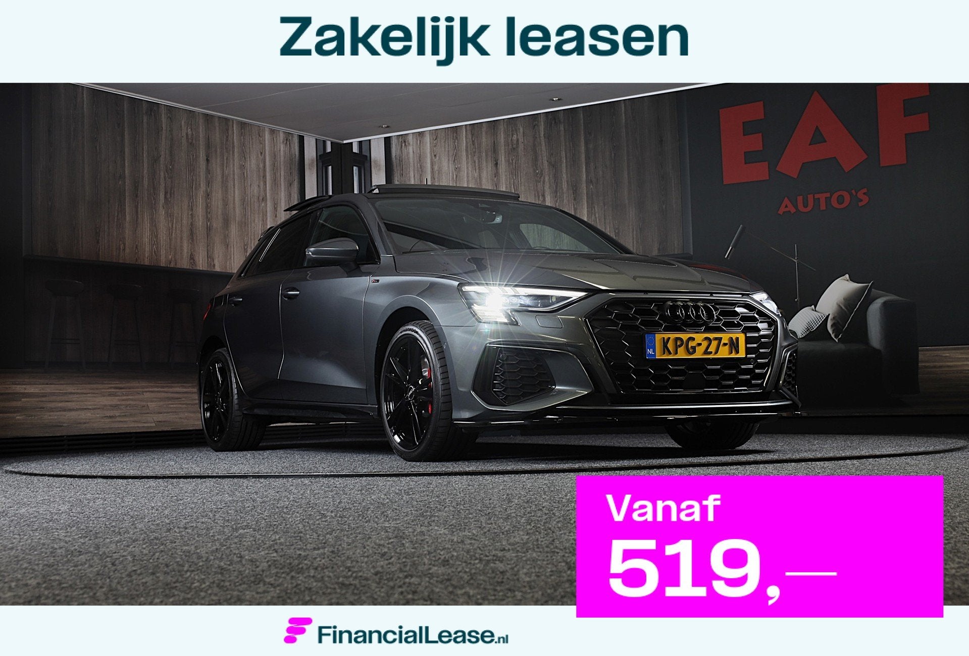 Audi A3 Sportback 45 TFSI e RS3 Look / 245 PK / RS Zetels /, Dealer onderhouden, Gebruikt, 4 cilinders, Hybride Elektrisch/Benzine