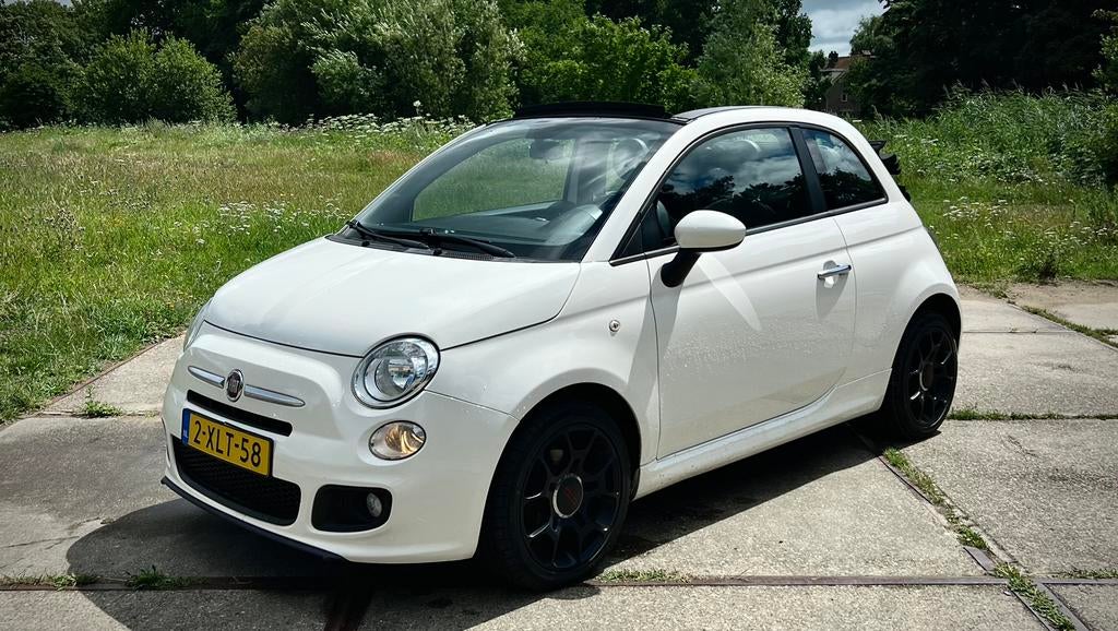 Fiat 500S Cabrio Sport | Instapklaar & top onderhouden, Auto's, Fiat, USB, Cabriolet, Wit, Handgeschakeld