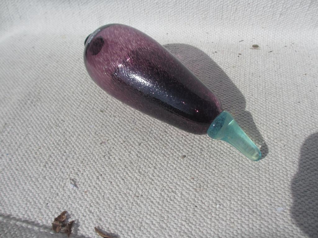 Kosta Boda Gunnel Sahlin Art Glass Sculpture Aubergine, Ophalen of Verzenden