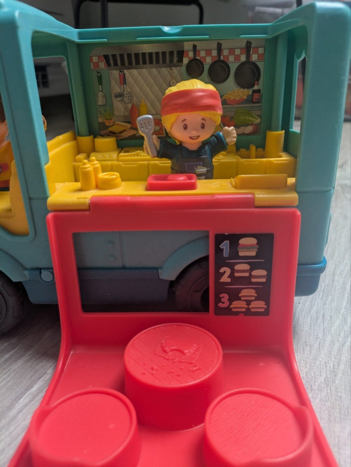 Fisher-Price Little People Foodtruck met geluid, Kinderen en Baby's, Ophalen of Verzenden, Gebruikt, Speelset, Met geluid