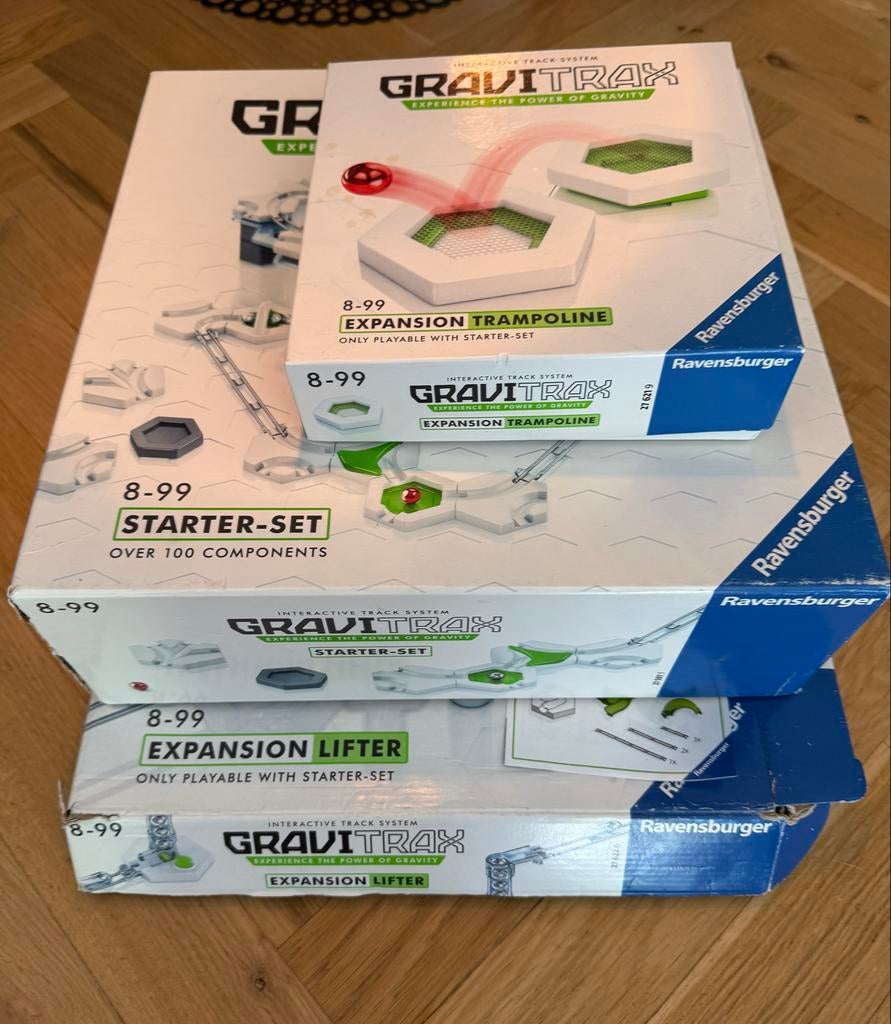 GraviTrax Starter Set + Trampoline & Lifter uitbreiding, Ophalen of Verzenden, Zo goed als nieuw, Overige merken