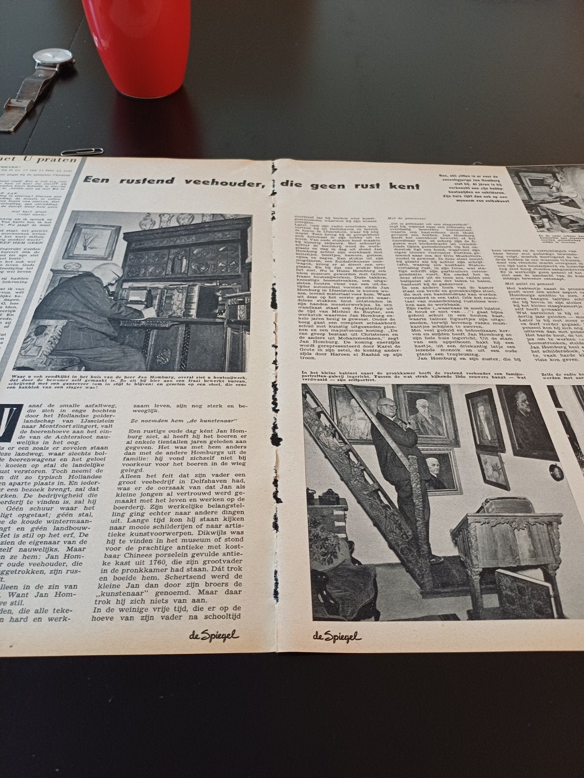 artikel Jan Homburg Achtersloot IJsselstein Montfoort 1960, Ophalen of Verzenden, 1960 tot 1980, Knipsel(s)