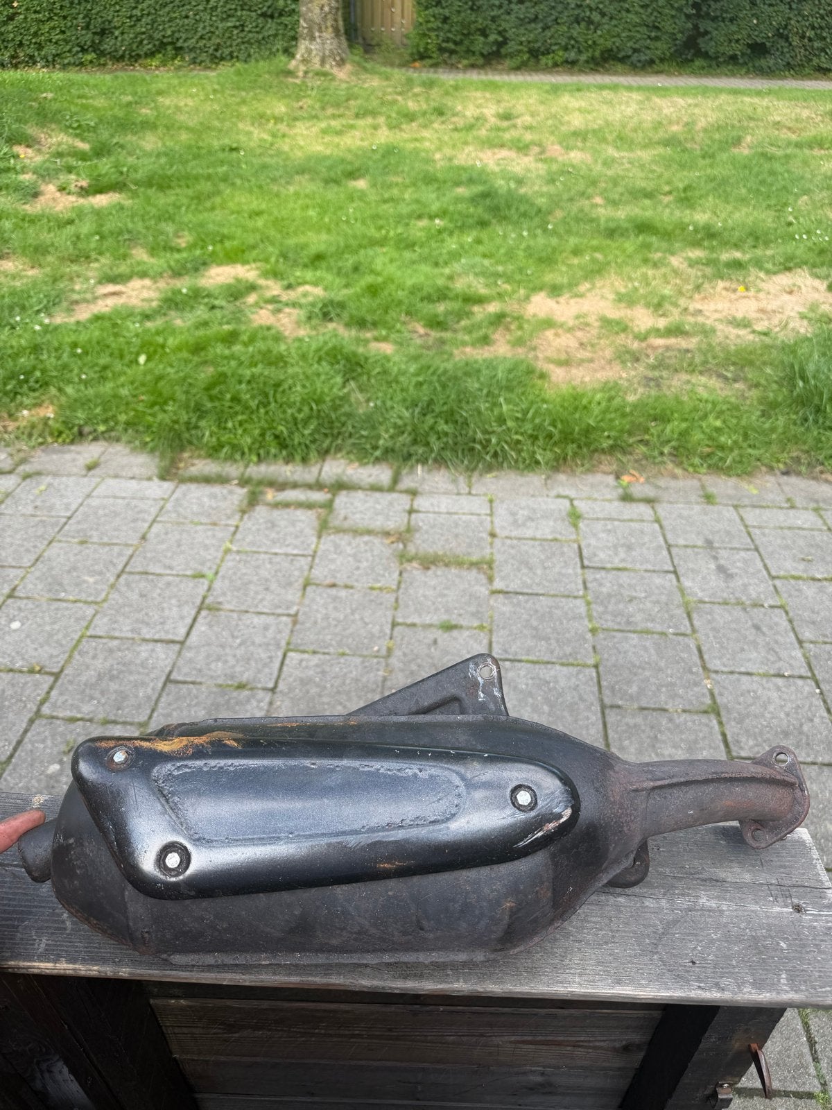 Uitlaat Piaggio Skipper/Scooter - Gebruikt, Ophalen of Verzenden, Gebruikt, Uitlaat, Piaggio