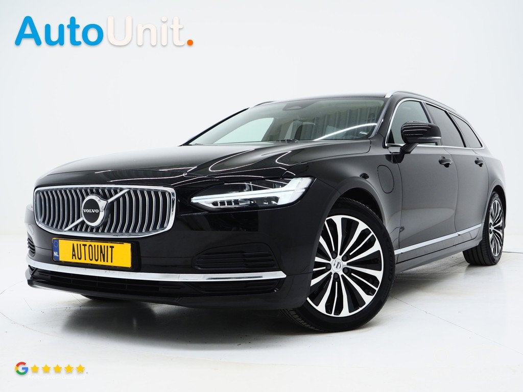 Volvo V90 2.0 T6 Plug-in hybrid AWD Long Range | Leder | Pil, Automaat, Zwart, 4 cilinders, 1969 cc