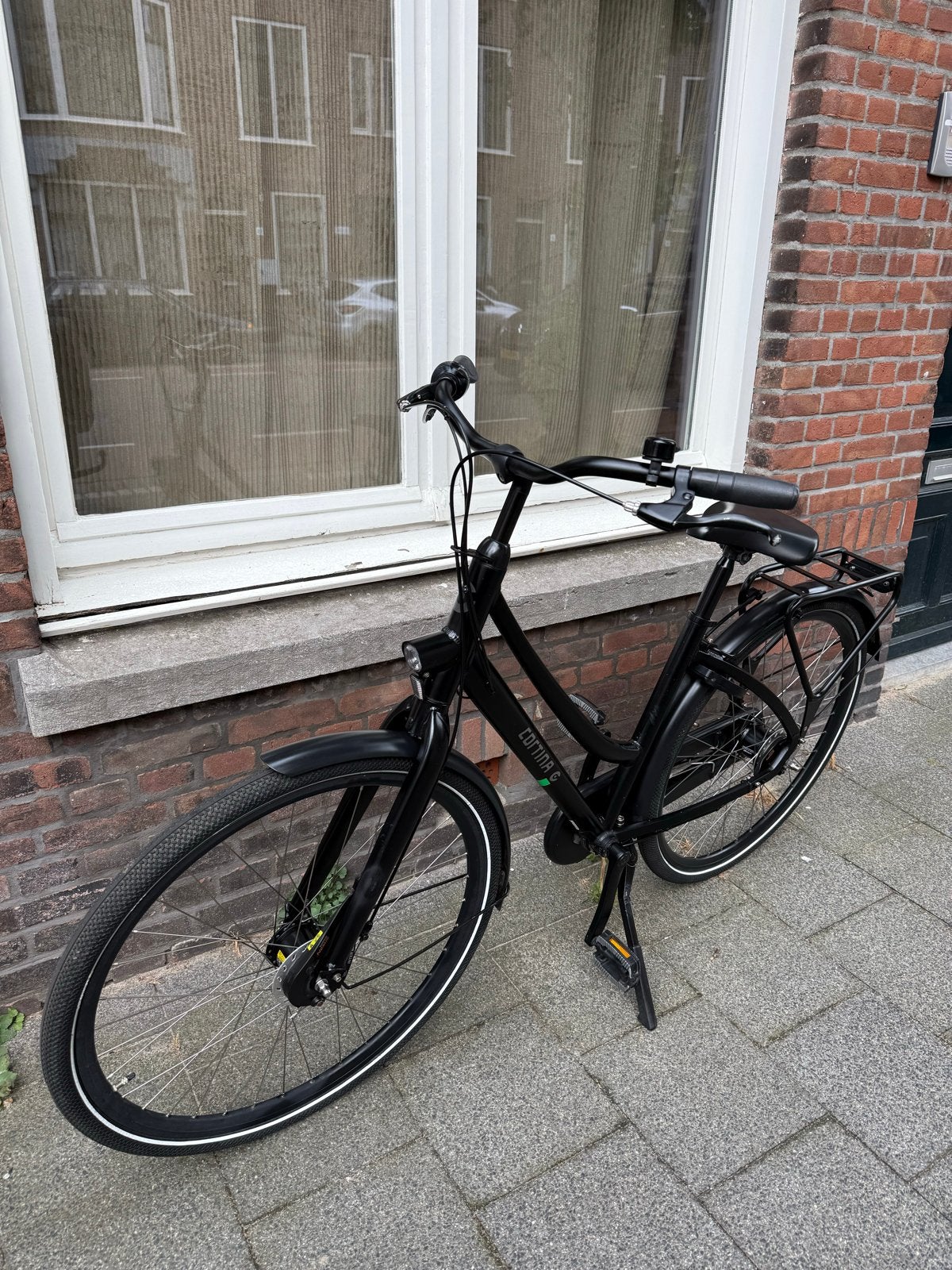 Cortina tide Dames 7 Speed Zwart, Fietsen en Brommers, 53 tot 56 cm, Versnellingen, Zo goed als nieuw, Schijfrem