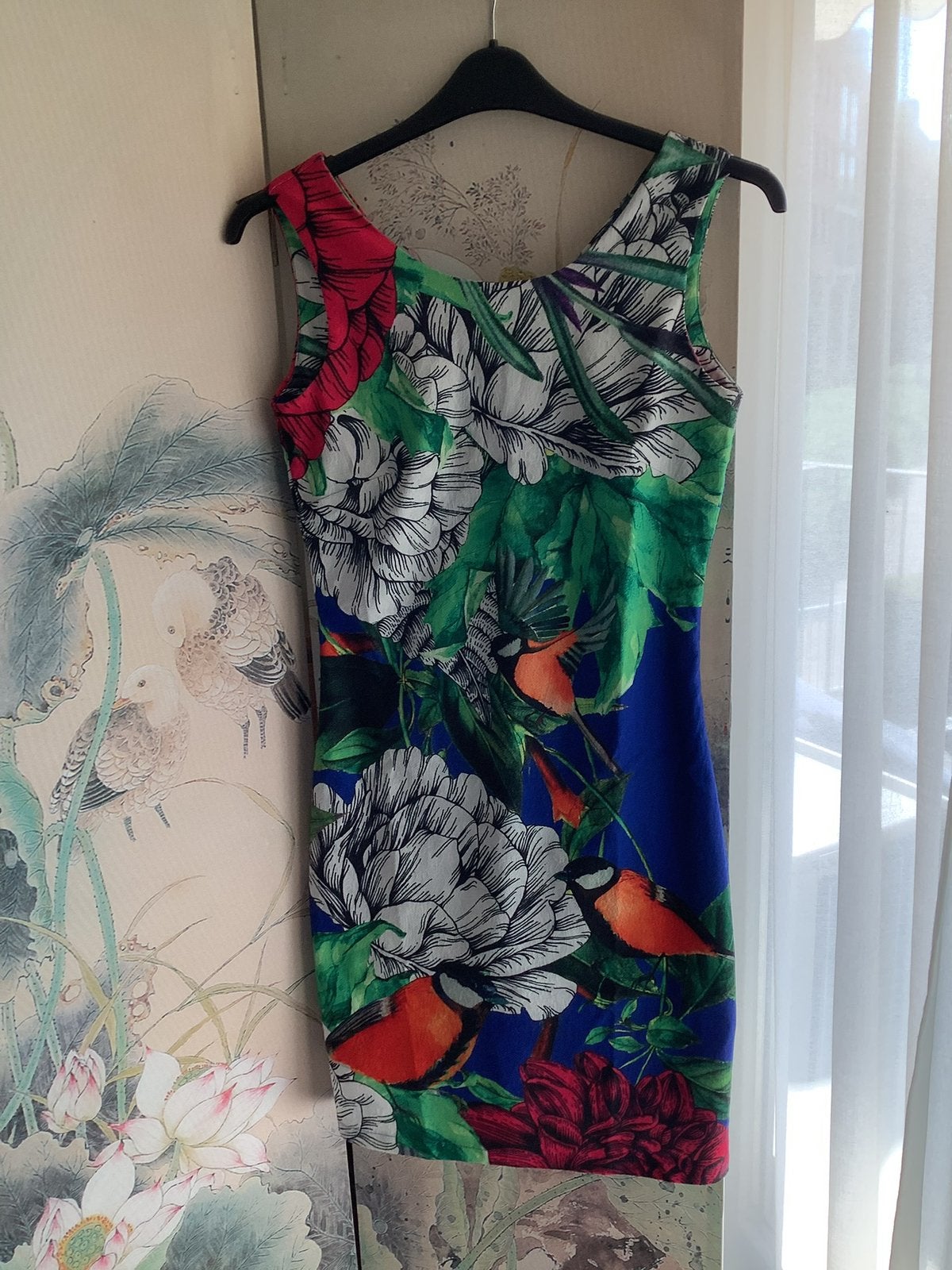 Prachtige jurk, Ophalen of Verzenden, Zo goed als nieuw, Blauw, Onder de knie