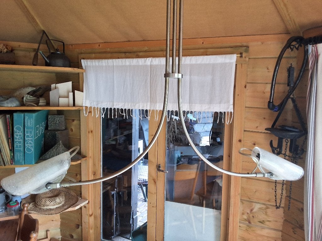 plavondlamp, ART - DECO stijl, Ophalen, Gebruikt, E14 (klein), Glas