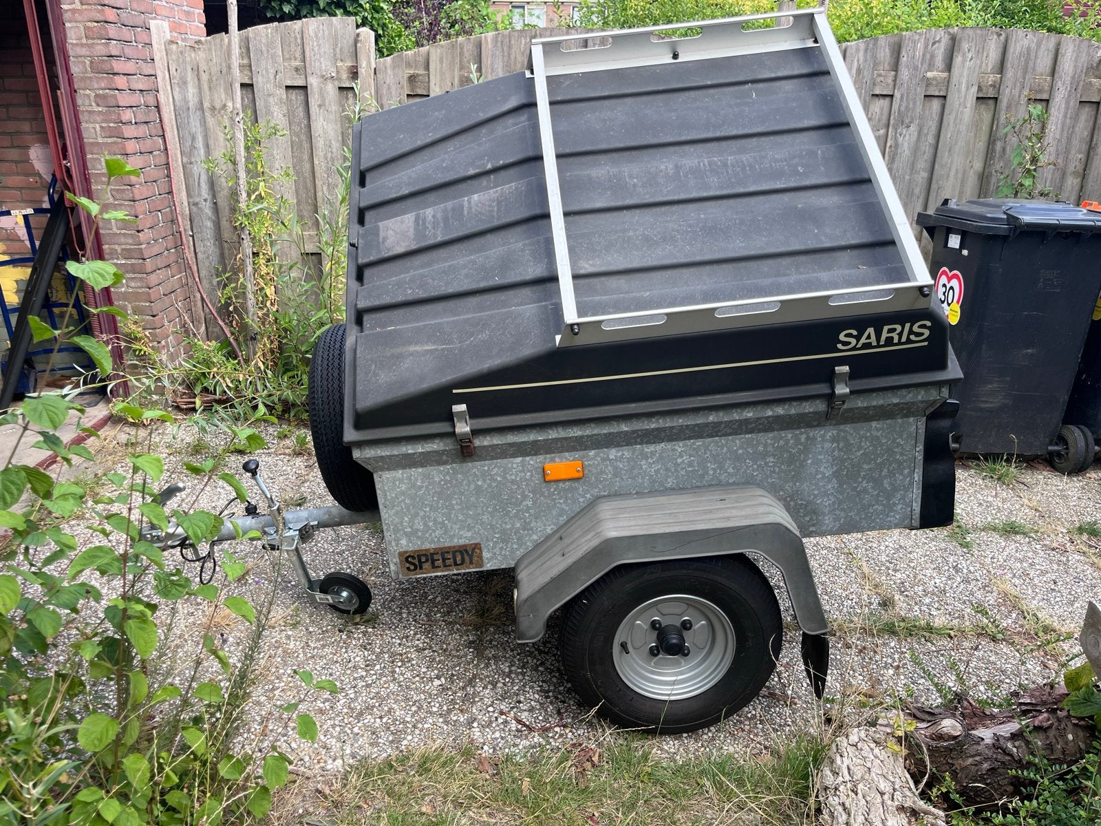 Saris Speedy aanhangwagen in goede staat met nieuwe banden, Auto diversen, Aanhangers en Bagagewagens, Ophalen, Gebruikt