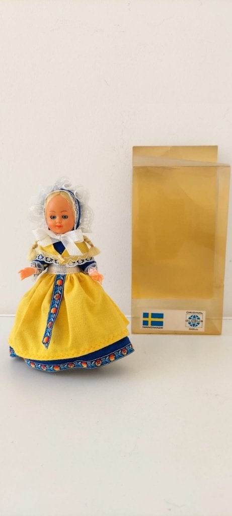 Original Globus Doll | Vintage Zweeds klederdracht pop, Verzamelen, Eu, Eu, Ophalen of Verzenden, Zo goed als nieuw