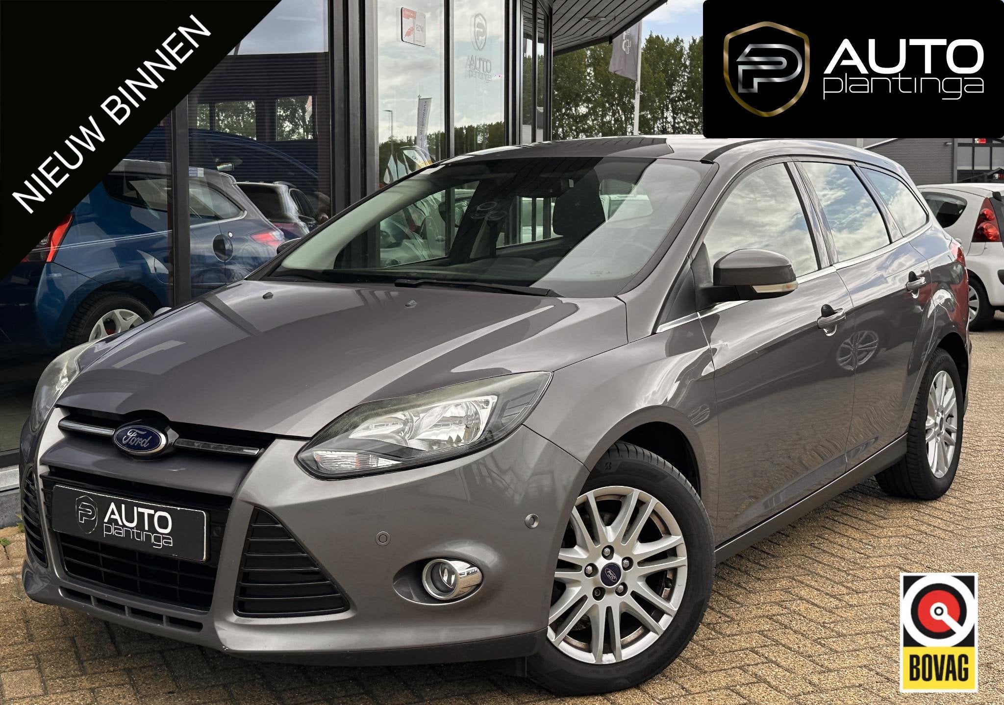 Ford Focus Wagon 1.0 EcoBoost Edition Plus 125PK | Elektrisc, Auto's, Ford, Euro 5, Gebruikt, Bruin, Origineel Nederlands
