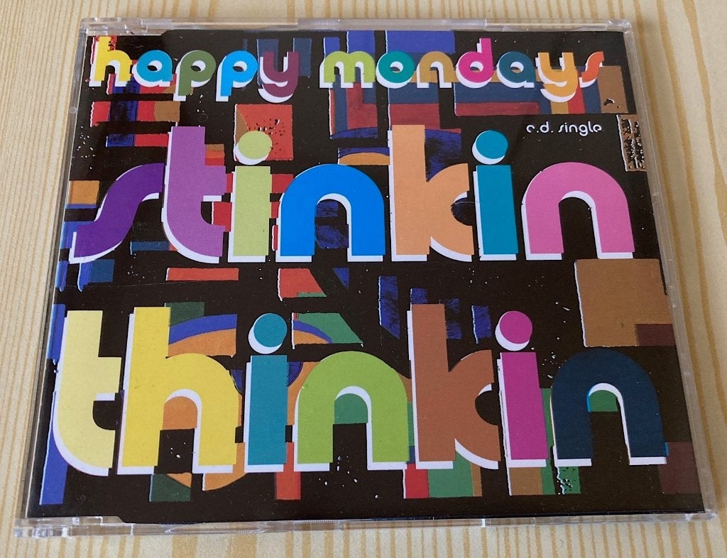 CD Single Happy Mondays - Stinkin Thinkin (4 Tracks), Ophalen, Zo goed als nieuw, Rock en Metal