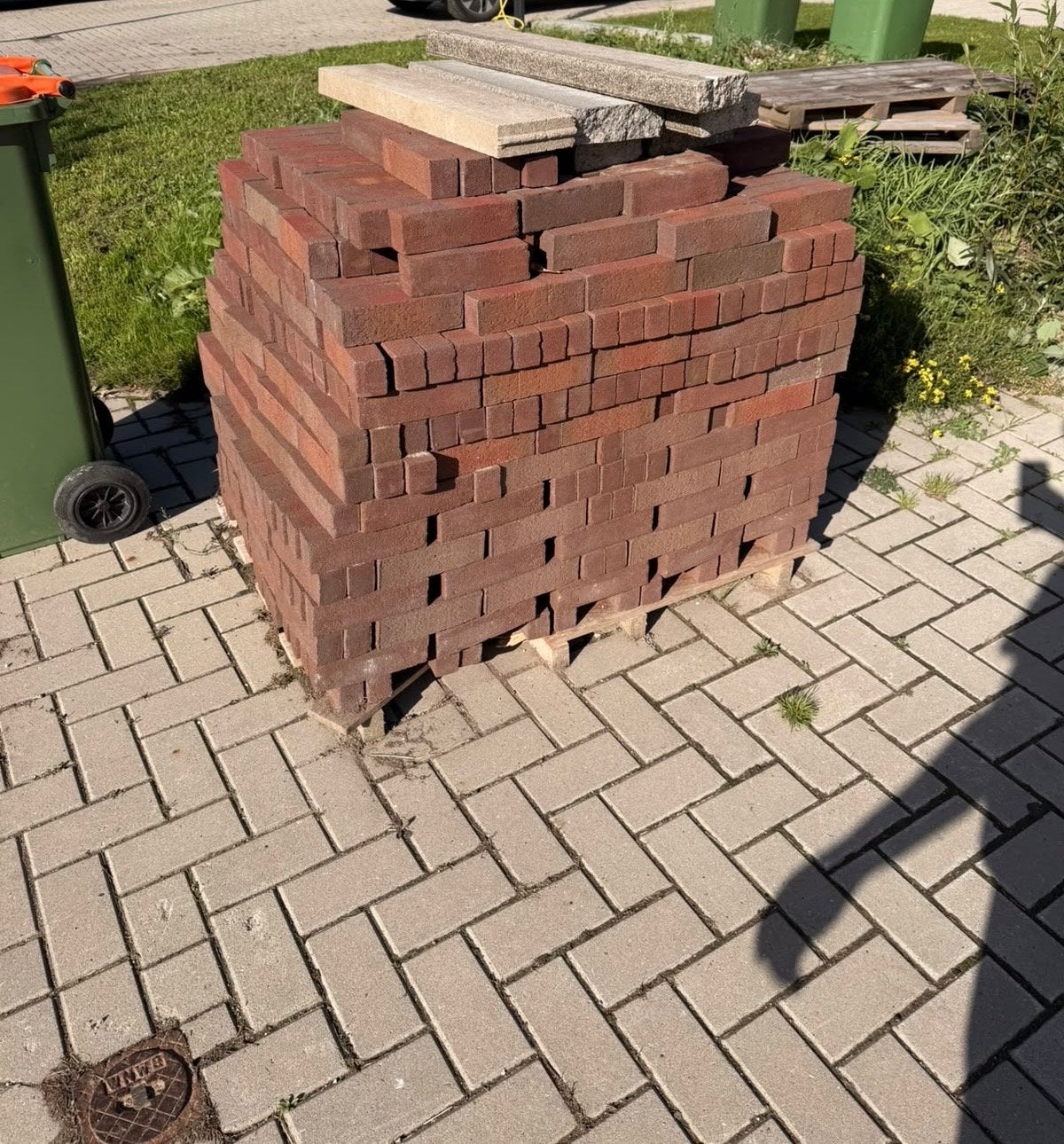 Gebakken klinkers ongetrommeld 6 cm Ruston, Ophalen, Gebruikt, Keramiek, Klinkers