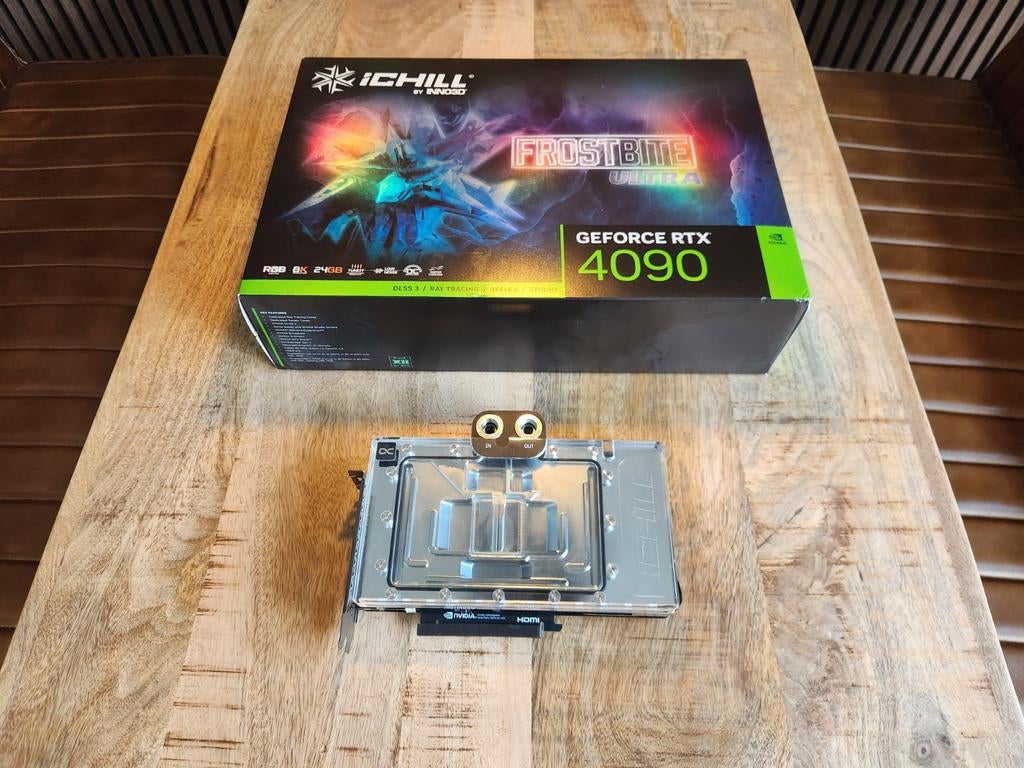Inno3d Ichill Geforce 4090 Frostbite Ultra 24 GB, Computers en Software, Videokaarten, Nieuw, Nvidia, PCI-Express 4.0, GDDR6, HDMI