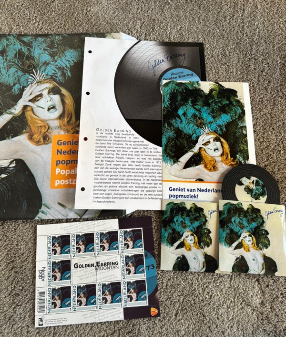 Golden Earring Moontan postzegel set (compleet, postfris!), Ophalen of Verzenden, Na 1940, Postfris