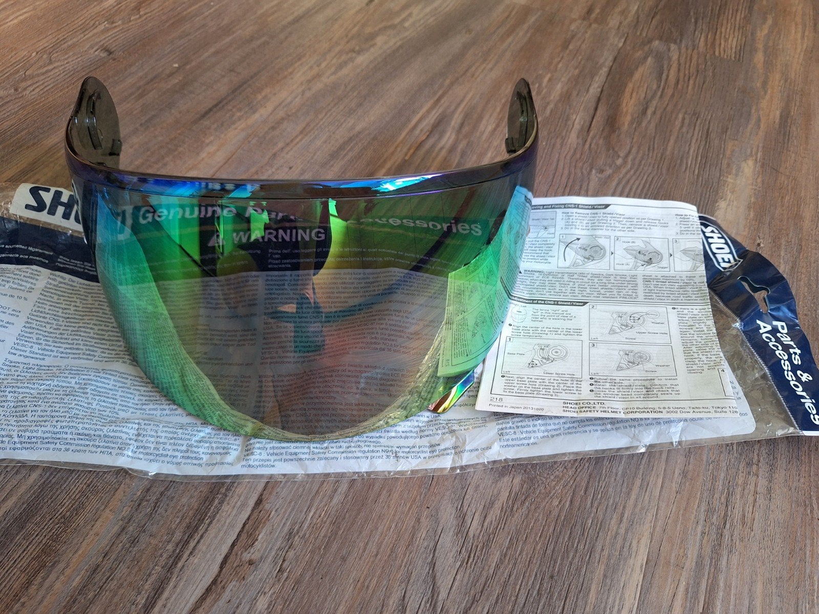 Shoei neotec 1 speciaal vizier nieuw., Ophalen of Verzenden, Tweedehands, Systeemhelm, Shoei