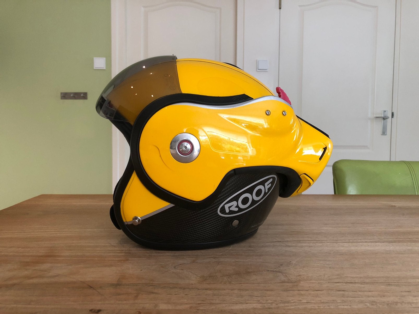Roof Boxxer - M - Carbon, Motoren, Kleding | Motorhelmen, Overige merken, M, Systeemhelm, Ophalen of Verzenden