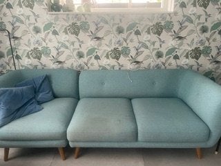 gratis af te halen bank en fauteuil, Ophalen, Gebruikt, Driepersoons, 75 tot 100 cm