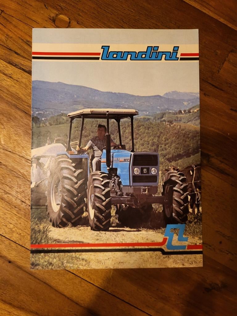 tractor folder Landini 5830 6830 7830 8830, Ophalen of Verzenden, Zo goed als nieuw