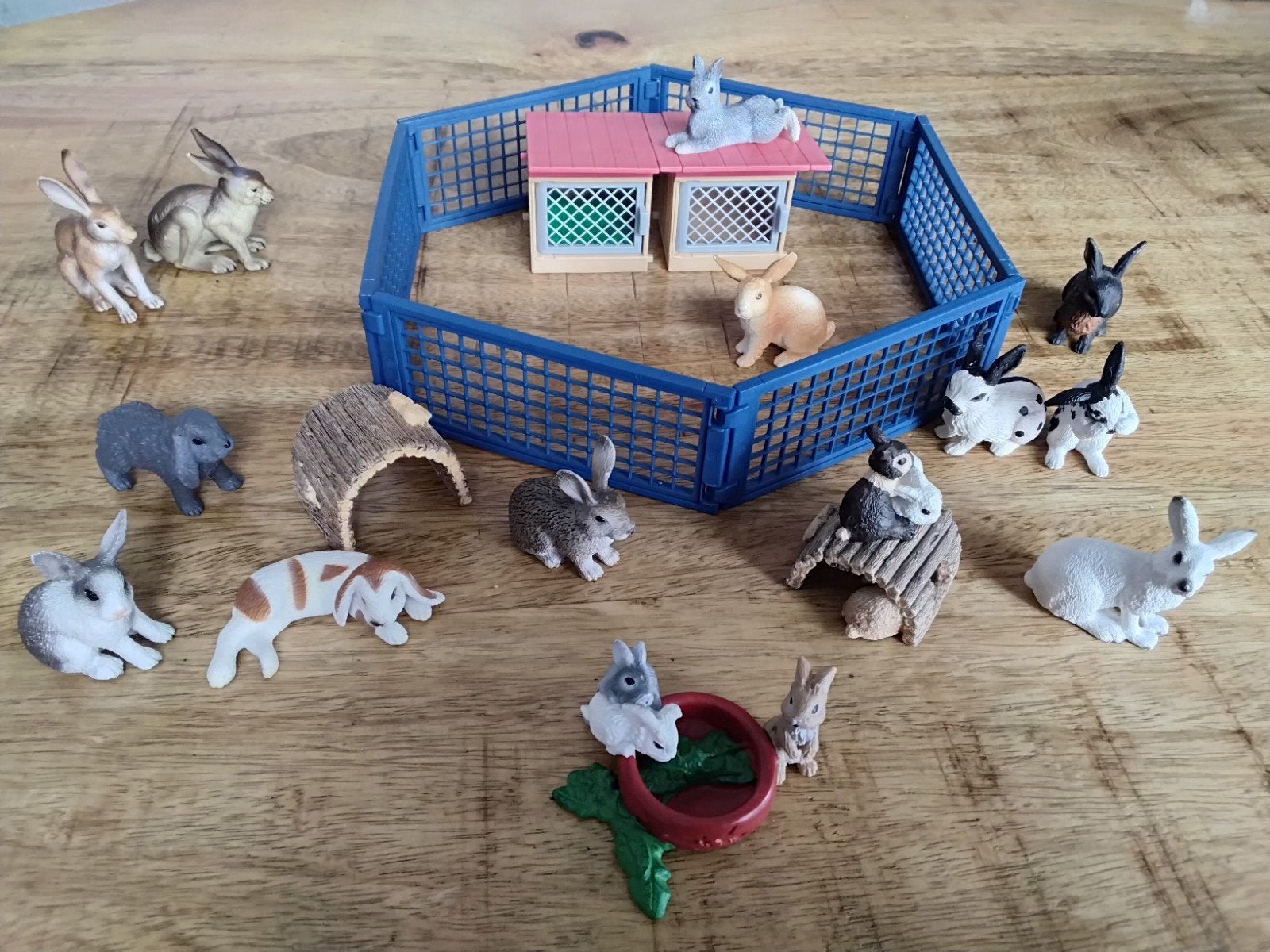 Schleich konijnen, Ophalen of Verzenden, Zo goed als nieuw, Paard, Beeldje of Figuurtje