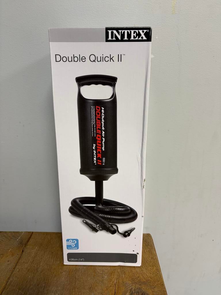 Intex Double Quick II Luchtpomp - Handmatig, Caravans en Kamperen, Luchtpompen, Nieuw, Handmatig, Ophalen of Verzenden