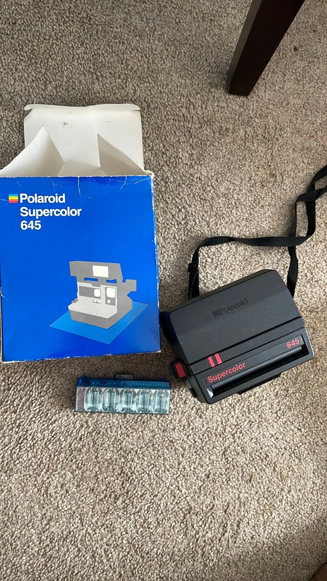 Pollaroid camera, Ophalen, Fototoestel