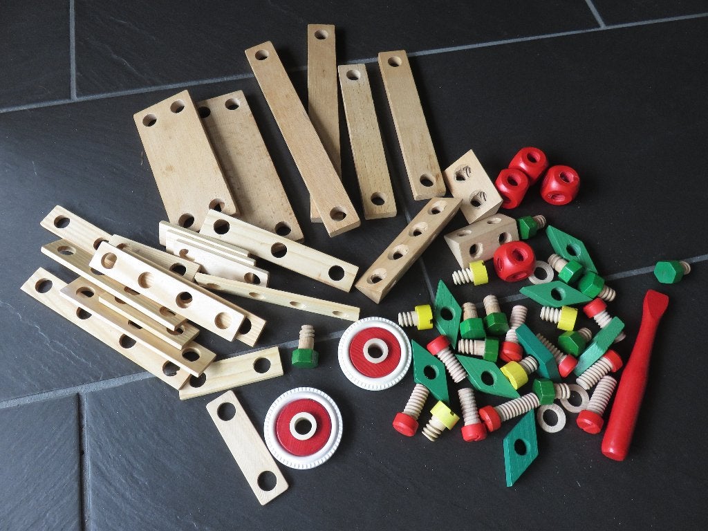 Baufix constructiesest 65delig, aanvulset., Ophalen of Verzenden, Gebruikt