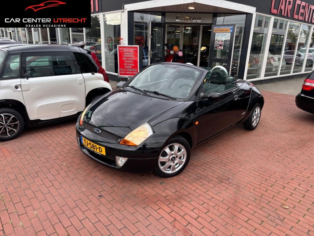 Ford Streetka 1.6 Futura |leder|airco|netjes|, Leder, Bedrijf, Handgeschakeld, 2 stoelen