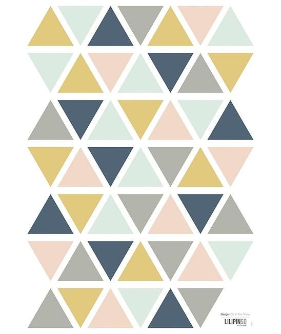 Muursticker Sticker Driehoeken Meisje Lilipinso, Kinderen en Baby's, Kinderspulletjes, Nieuw, Ophalen of Verzenden