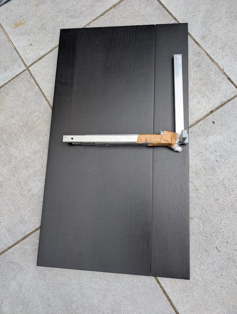 klaptafel Ikea Donkerbruin, 50 tot 100 cm, Tot twee personen, Zo goed als nieuw, Rechthoekig