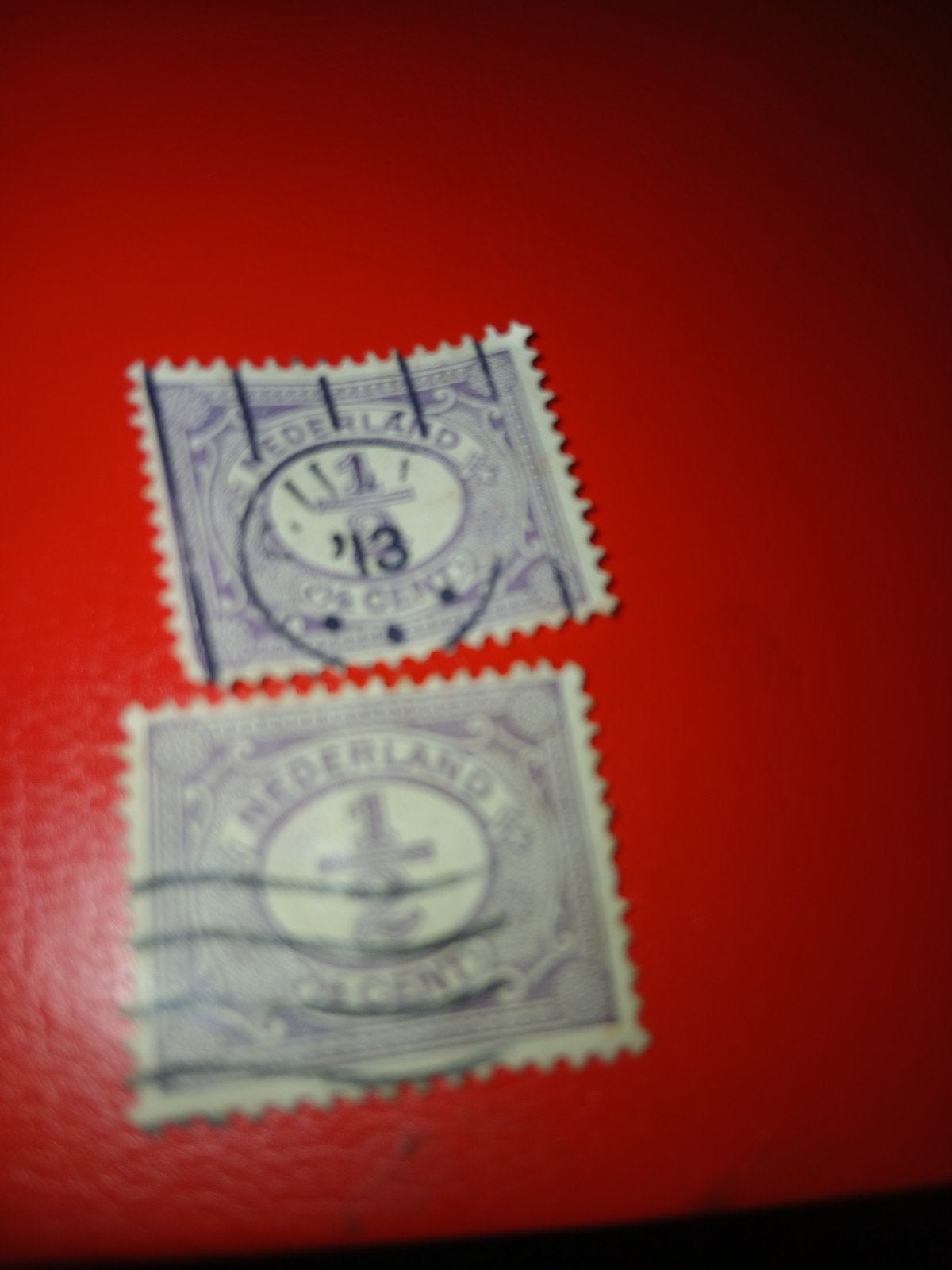 Nederlandse postzegels 1/2 en 1 cent (gestempeld), Postzegels en Munten, Postzegels | Nederland, Ophalen of Verzenden, T/m 1940