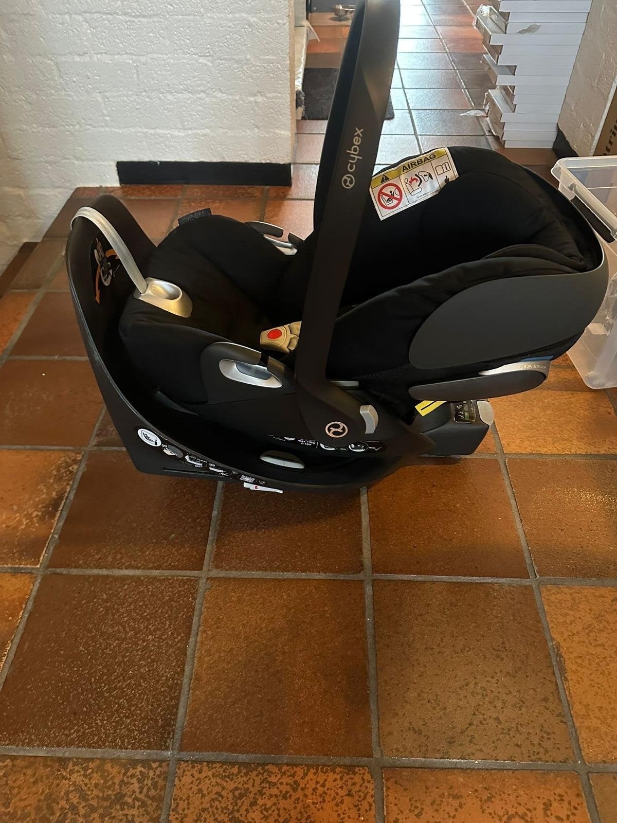 Cybex autostoel met base, Gebruikt, Zijbescherming, Isofix, 0 t/m 13 kg