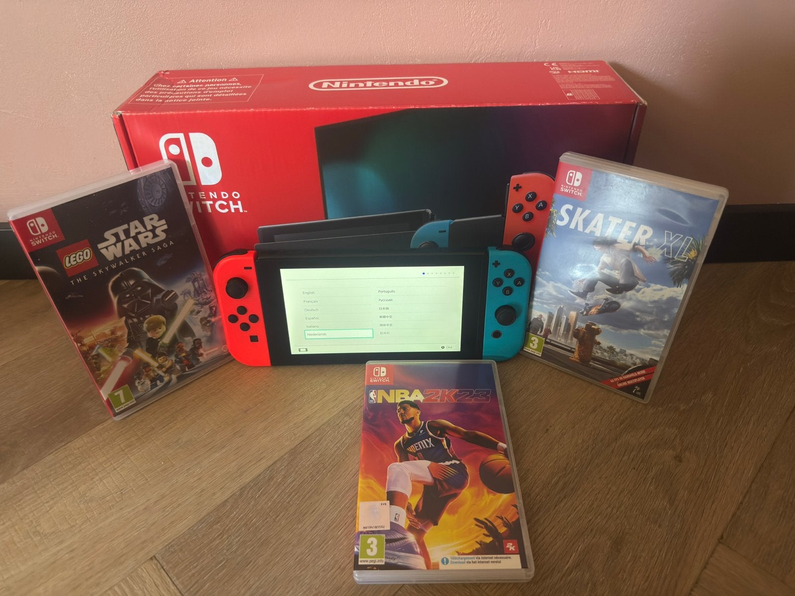 Nintendo Switch V2 complete set -  128GB SD en 3 games, Spelcomputers en Games, Spelcomputers | Nintendo Switch, Switch 2019 Upgrade
