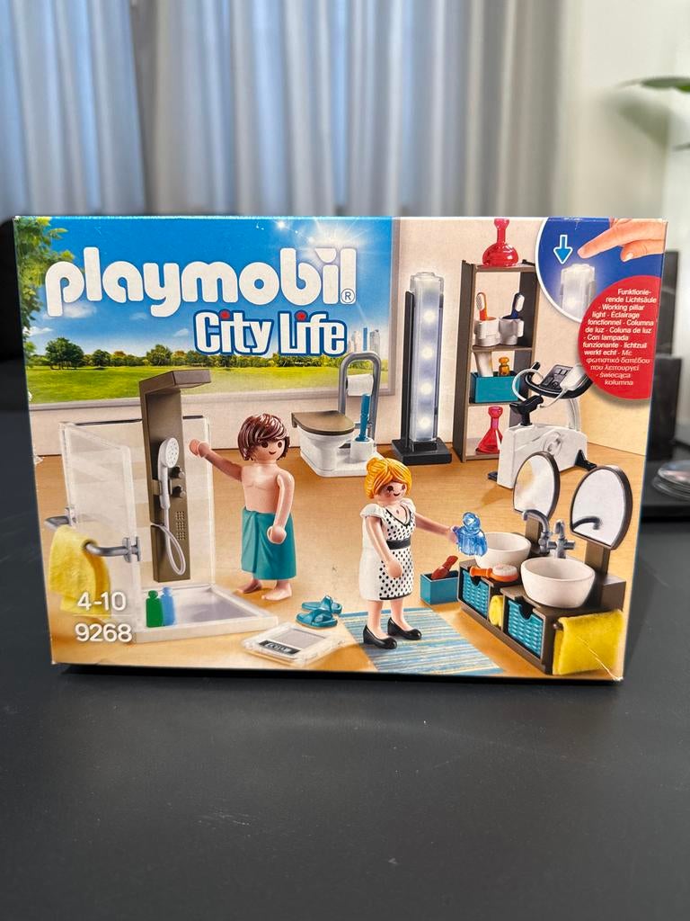 PLAYMOBIL City Life Badkamer 9268 - Nieuw in doos, Ophalen of Verzenden, Nieuw, Jongen of Meisje