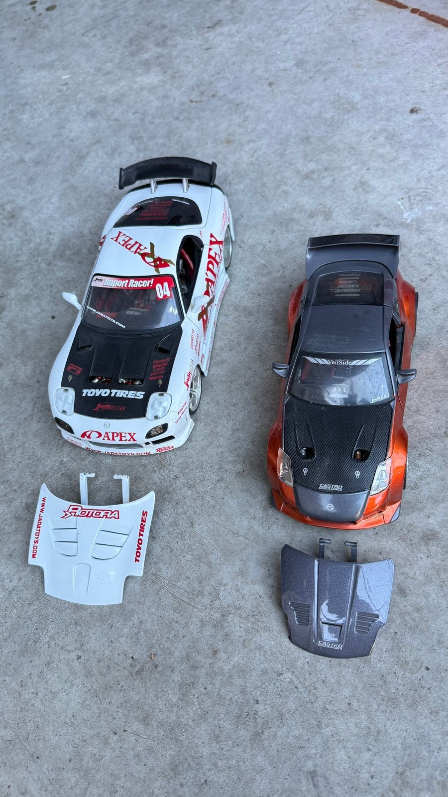 Jada toys Mazda en Nissan modelauto, Ophalen of Verzenden, Zo goed als nieuw, Schaal 1:24