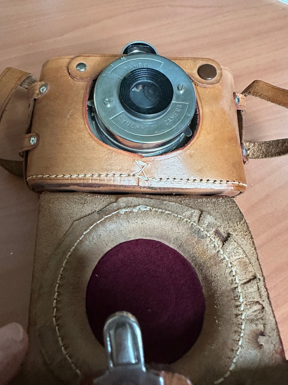 Zeldzame Tahbes Synchro Vintage Camera (1948-1950), Ophalen of Verzenden, Gebruikt, Compact, Overige Merken