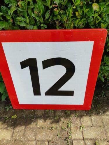 Maximale vaarsnelheid in km/uur borden max. 12 km/uur, Ophalen of Verzenden, Zo goed als nieuw, Motorboot of Zeilboot, Overige typen