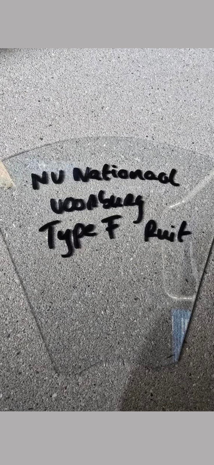 Antiek Ruitje tbv Nationaal Weegschaal type F Voorburg €15, Ophalen of Verzenden