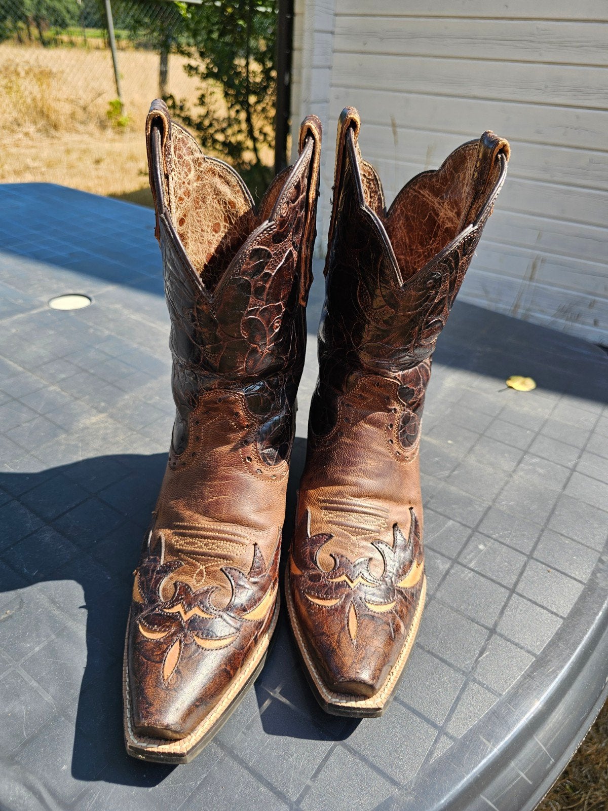 Ariat Dames Cowboylaarzen - Maat 39, Ophalen of Verzenden, Zo goed als nieuw, Schoenen met hoge hakken, Bruin