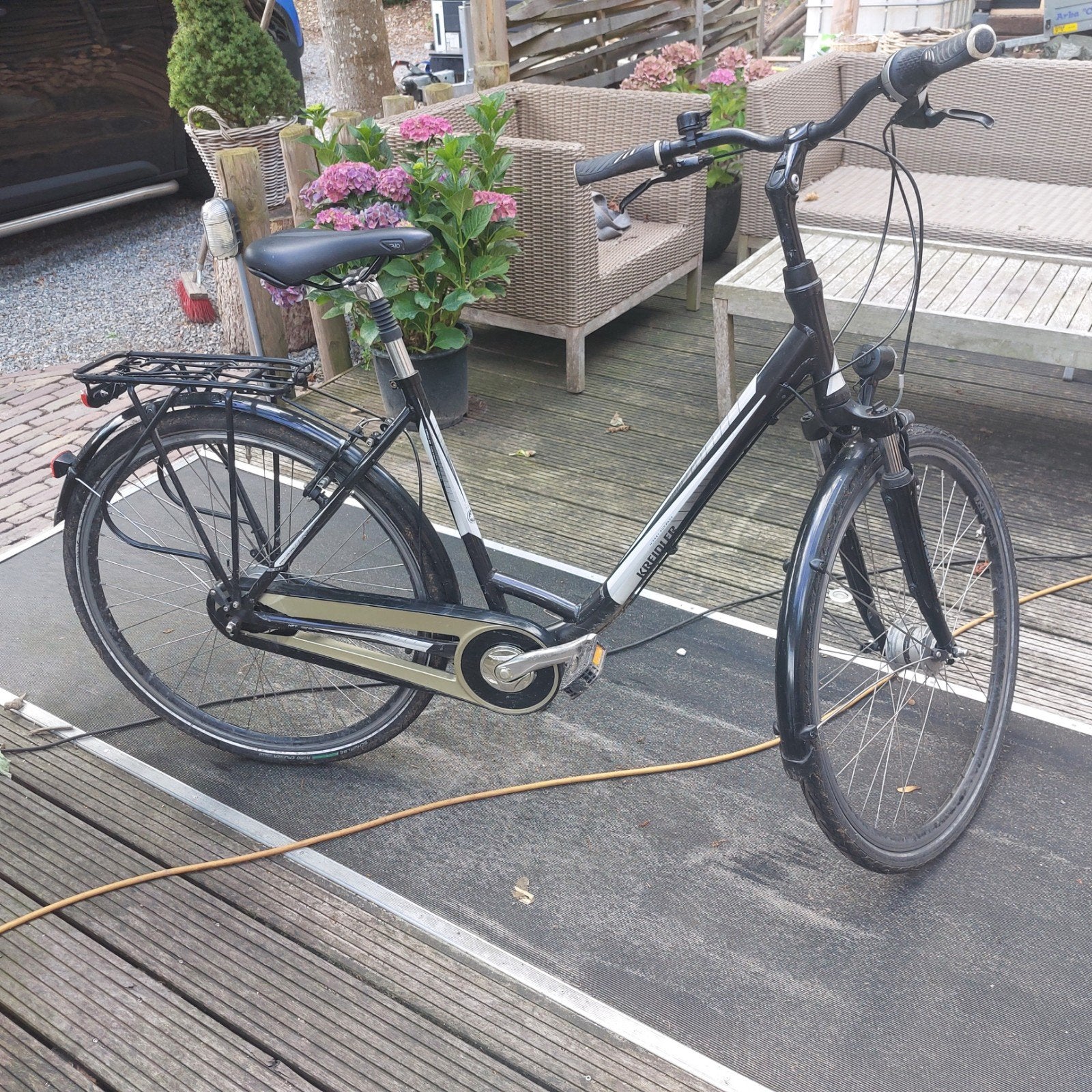 Kreidler damesfiets met 8 versnellingen, Overige merken, Gebruikt, Velgrem, Versnellingen