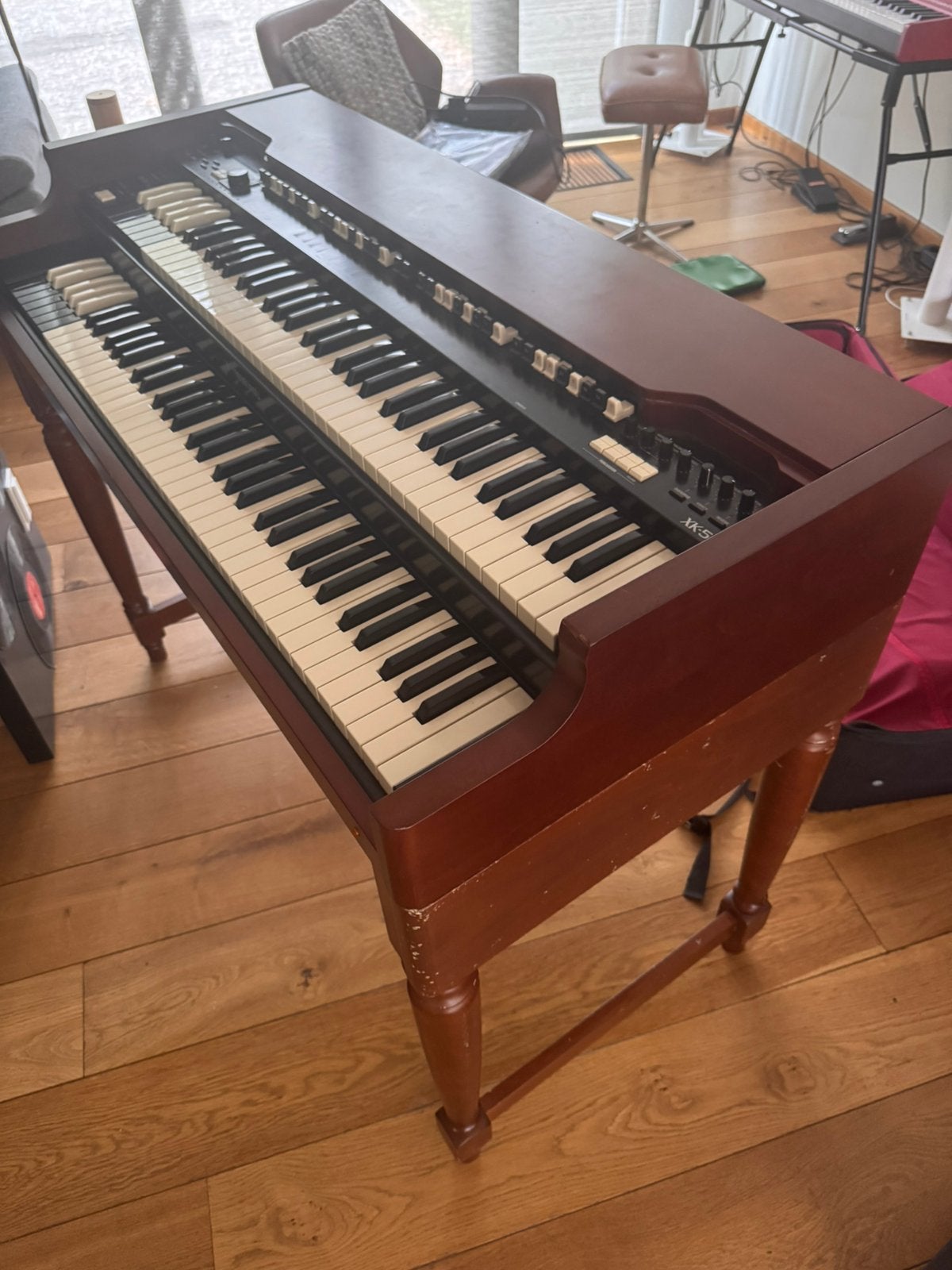 Hammond Xk5 + Xlk5 en onderstel, Ophalen, Gebruikt, 2 klavieren, Hammondorgel