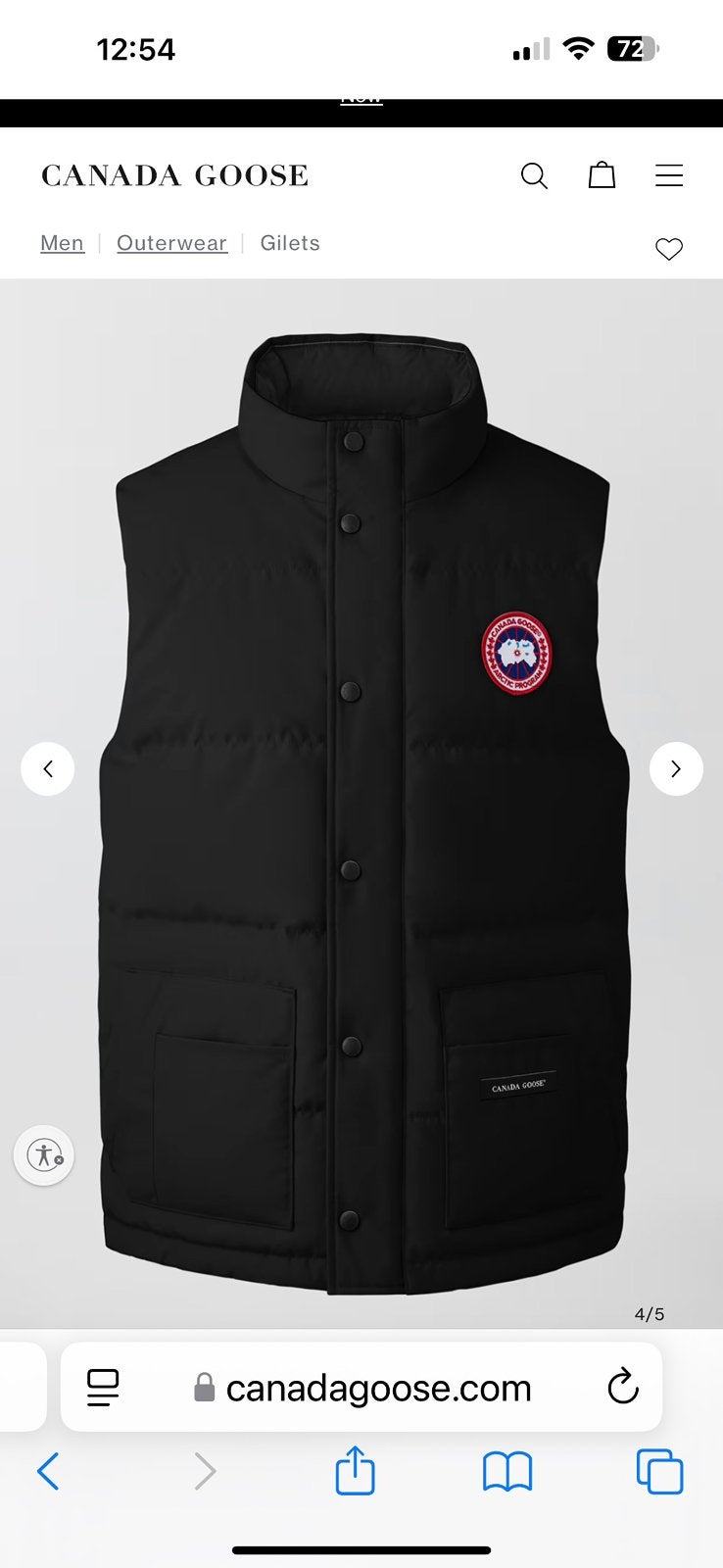 Canada Goose bodywarmer, Kleding | Heren, Ophalen of Verzenden, Zo goed als nieuw, Zwart