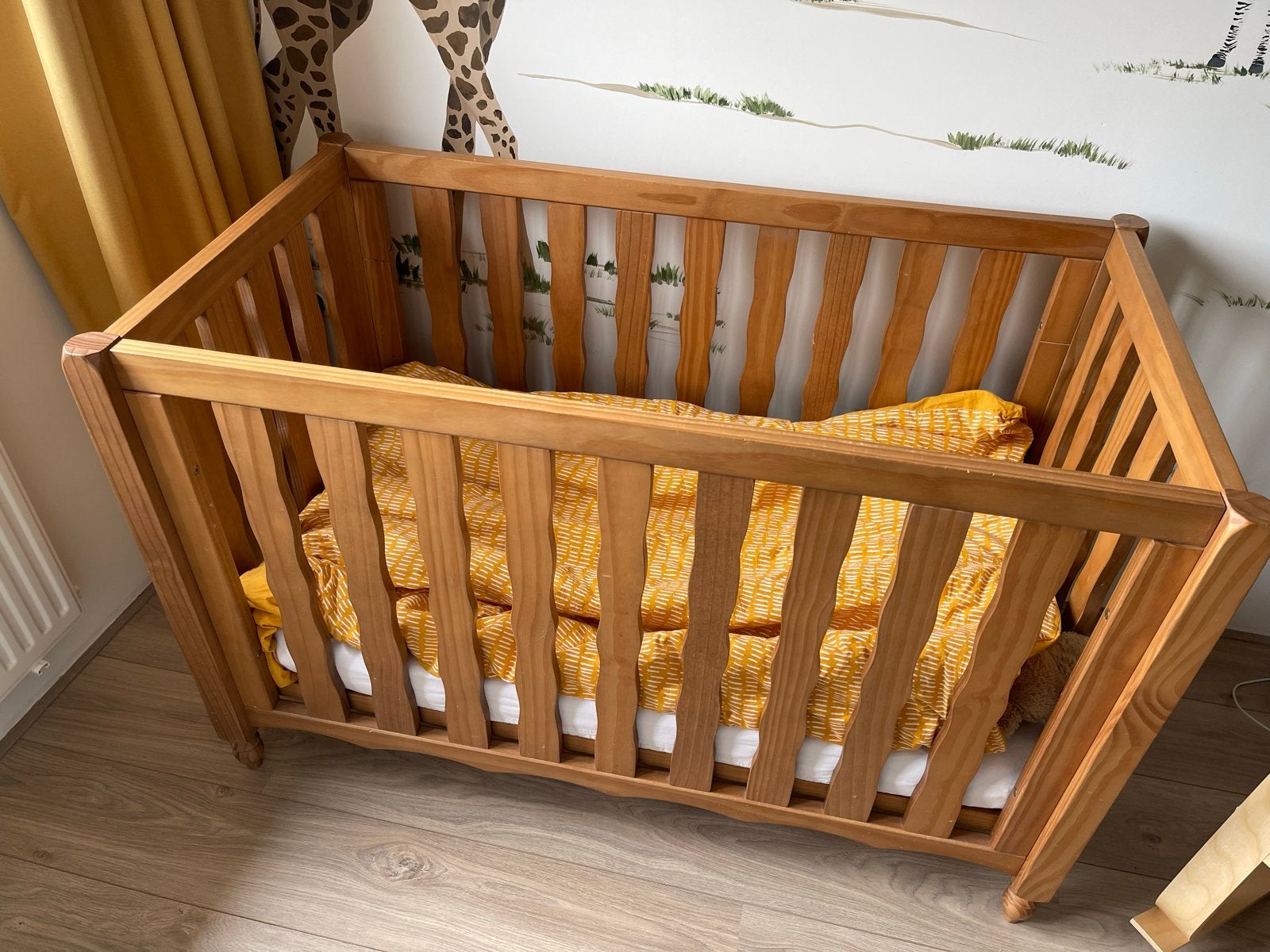Coming Kids Pebbles Houten Ledikant - Zo goed als nieuw, 70 tot 85 cm, Ophalen of Verzenden, Zo goed als nieuw, Lattenbodem