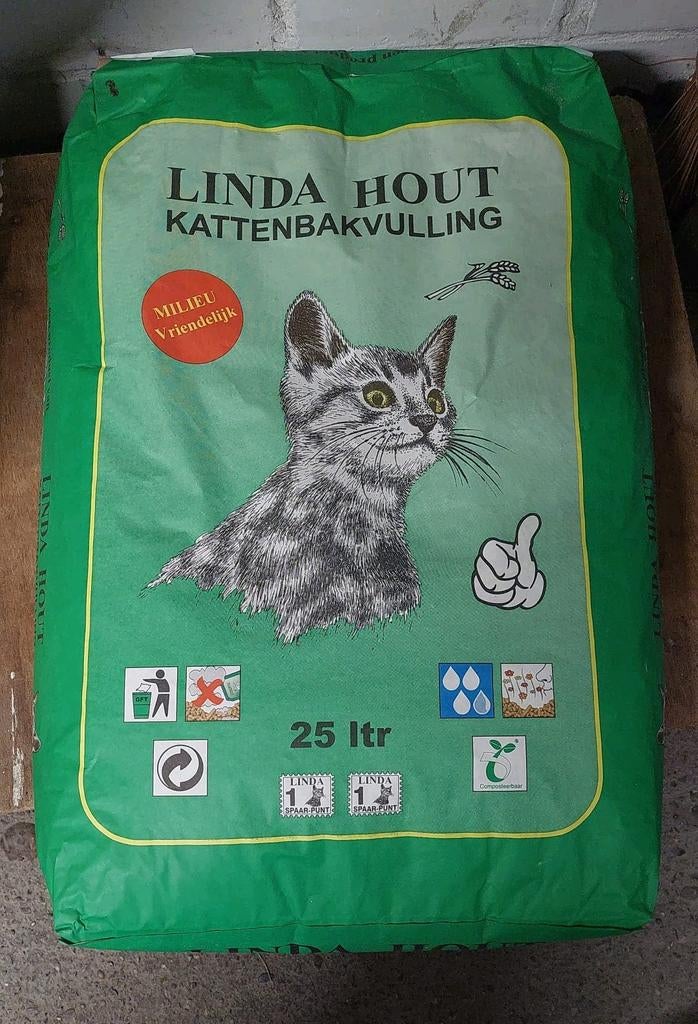 Linda kattenbakvulling hout, Ophalen, Nieuw